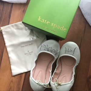 Kate Spade Gwen Ballet Flats “Just Married”